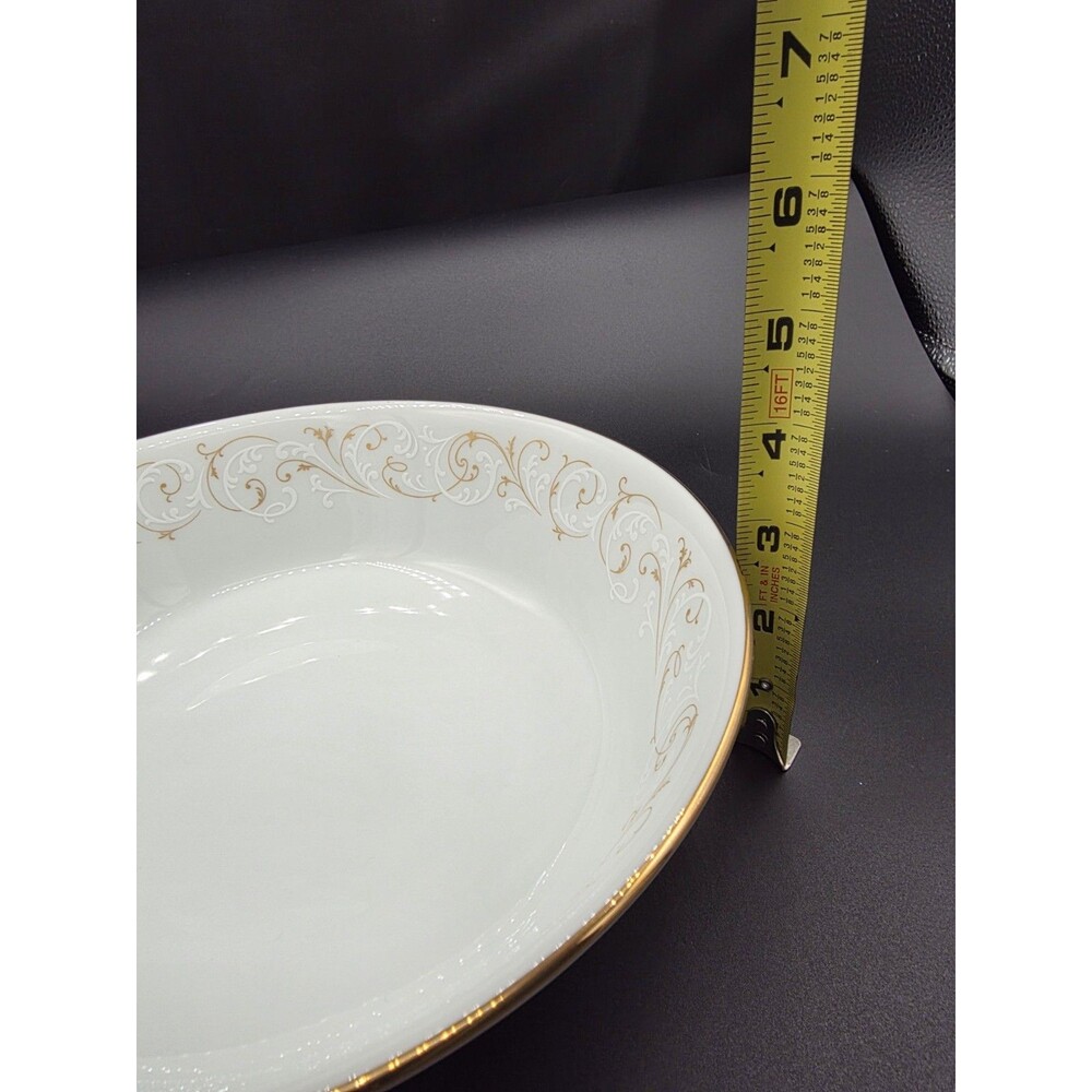Noritake Duetto 6610 8.75" Round Serving Bowl Japan Excellent Condition Vtg - Picture 6 of 7